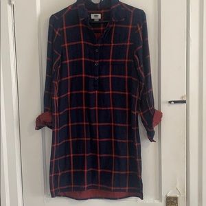 Collard Checkered Dress